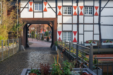 village at christmas timeの写真素材