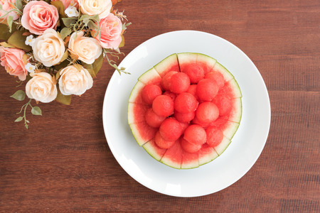 watermelon are sweet freshness and healthy from the natureの写真素材