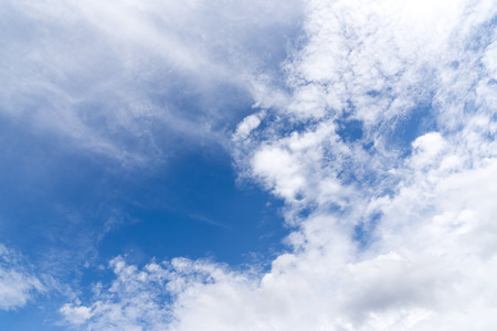 beautiful blue sky with cloudsの写真素材