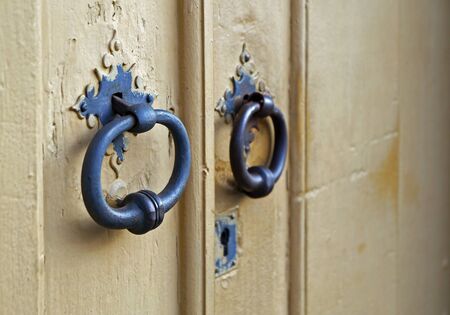 Ancient door details, Sao Joao del Rei, Brazilの写真素材