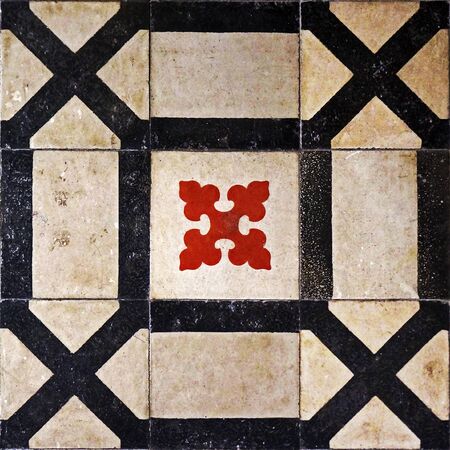 Ancient hydraulic tiles, Rio de Janeiro, Brazil