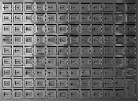 Apartment correspondence boxes in residential condominium