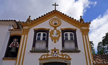 The St Anthony Chapel, Sao Joao del Rei, Brazilの写真素材