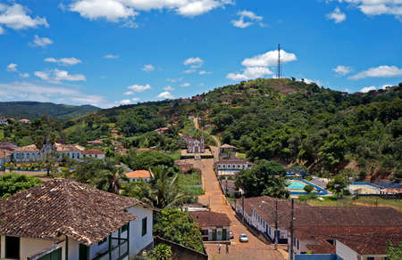Partial view of Serro, historical city in Minas Gerais, Brazilのeditorial素材