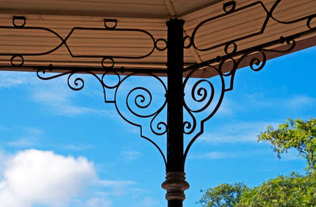 Bandstand structure (detail) on square in Belo Horizonte, Brazil