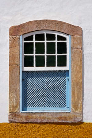 Ancient colonial window in Ouro Preto, Brazil