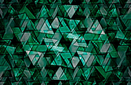 Green Abstract Triangle Pattern Background