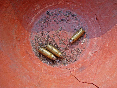 Gun bullets, Rio de Janeiro, Brazilの写真素材