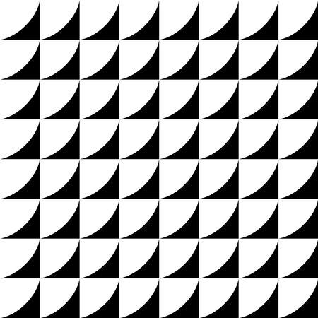 Seamless pattern with geometric motifs in black and whiteの写真素材