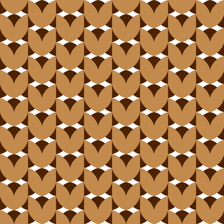 Seamless pattern with geometric motifs in three colorsの写真素材