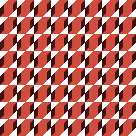 Seamless pattern with geometric motifs in three colors