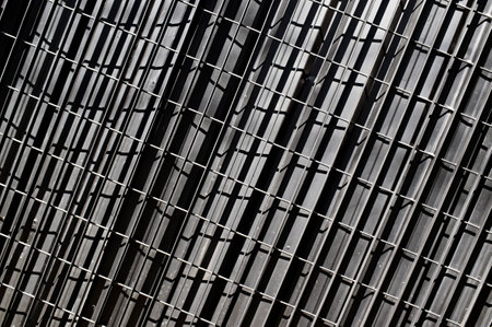 Metallic grid on metal surface