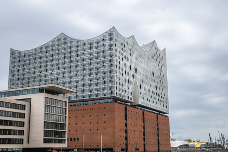Hamburg, Germany â August 14, 2017: Elbe Philharmonic Concert Hall, Europeのeditorial素材