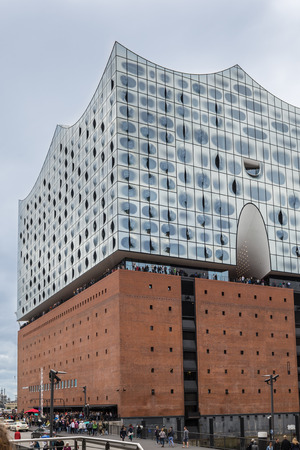 Hamburg, Germany â August 14, 2017: Elbe Philharmonic Concert Hall, Europeのeditorial素材