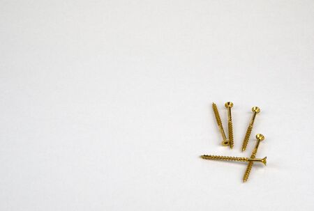 hardware for construction and repair on a white backgroundの写真素材