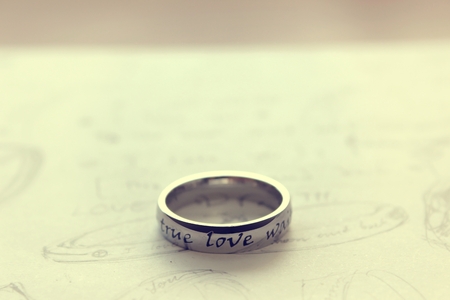 A memo writing many text meaning love in vintage style color 