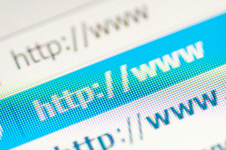 Macro shot of http linkの写真素材