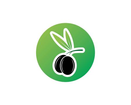 olive logo template vector designのイラスト素材