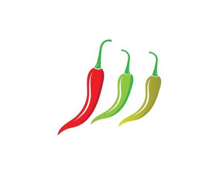 Chili logo vector template illustrationのイラスト素材