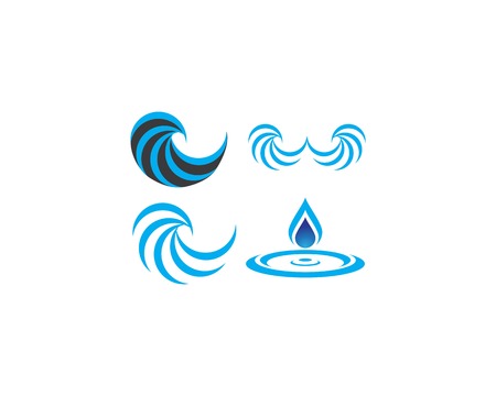 water drop Logo Template vector illustration designのイラスト素材