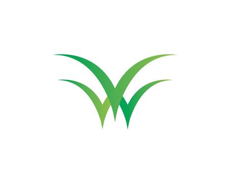 grass of ecology icon illustration templateのイラスト素材