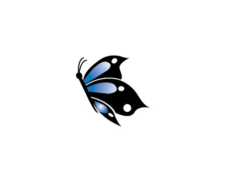 Beauty Butterfly Logo Template Vector icon designのイラスト素材