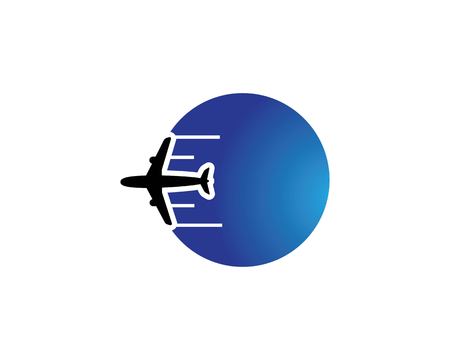 plane logo vector icon templateのイラスト素材