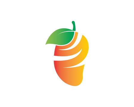 mango icon logo vector templateのイラスト素材
