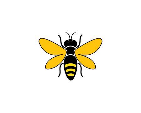 honey Bee Logo Template vector icon illustration designのイラスト素材