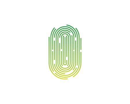 fingerprint illustration vector template designのイラスト素材