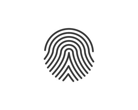 fingerprint illustration vector template designのイラスト素材