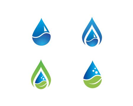water drop Logo Template vector illustration designのイラスト素材