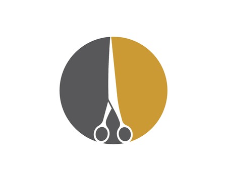 scissor icon logo vector illustration templateのイラスト素材