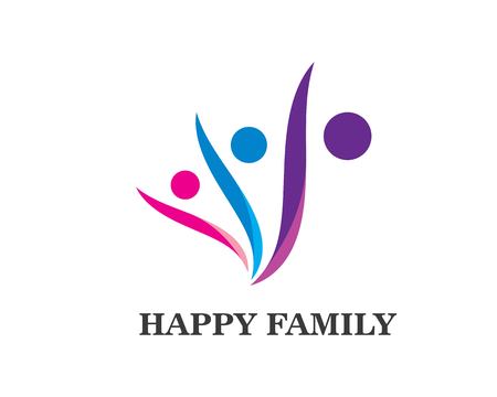 Adoption and community care Logo template vector iconのイラスト素材