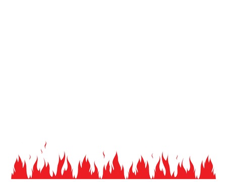 Fire flame Logo Template vector icon Oil, gas and energy logo conceptのイラスト素材