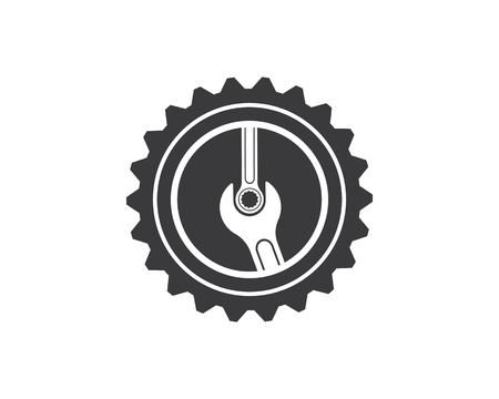 wrench icon vector of automotive service illustration templateのイラスト素材