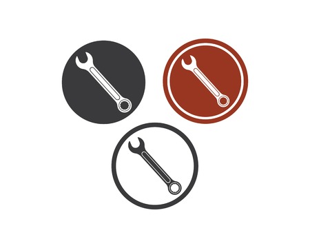 wrench icon vector of automotive service illustration templateのイラスト素材
