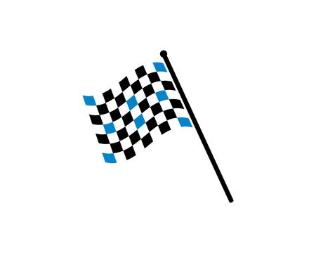 racing flag icon of automotif illustration vector templateのイラスト素材