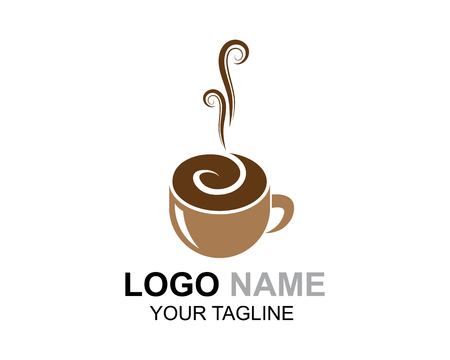 Coffee cup Logo Template vector icon designのイラスト素材