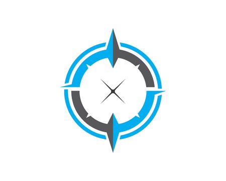 Compass Logo Template vector icon illustration designのイラスト素材