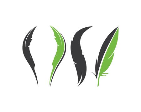 feather icon illustration vector template designのイラスト素材
