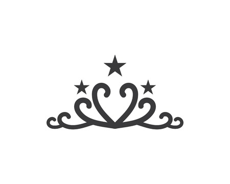 crown logo icon vector illustration designのイラスト素材
