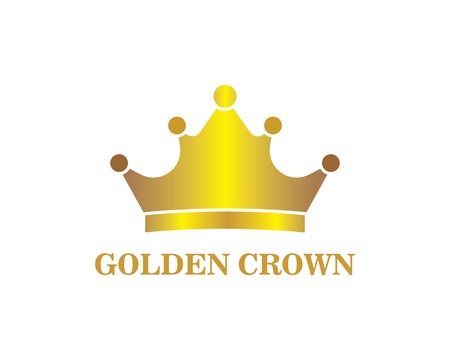 crown logo icon vector illustration designのイラスト素材