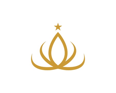 crown logo icon vector illustration designのイラスト素材