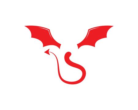Devil logo vector templateのイラスト素材