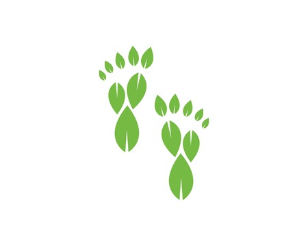 foot ilustration Logo vector for business massage,therapist design Templateのイラスト素材