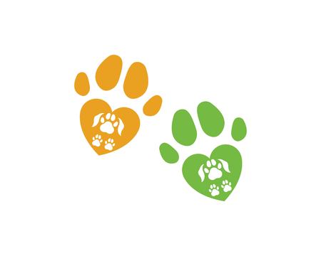 paw logo icon of pet vector templateのイラスト素材