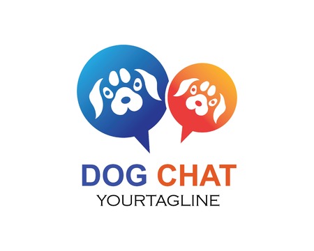 dog logo icon vector template designのイラスト素材