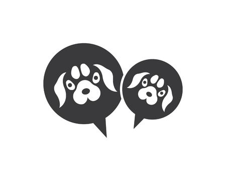 dog logo icon vector template designのイラスト素材