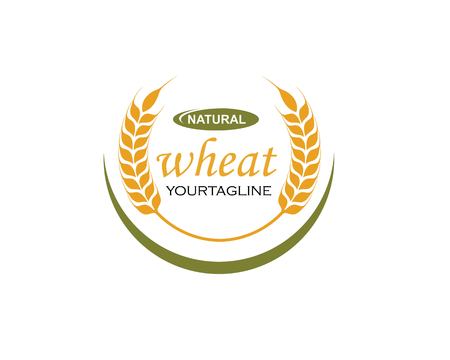 Agriculture wheat Logo Template vector icon designのイラスト素材